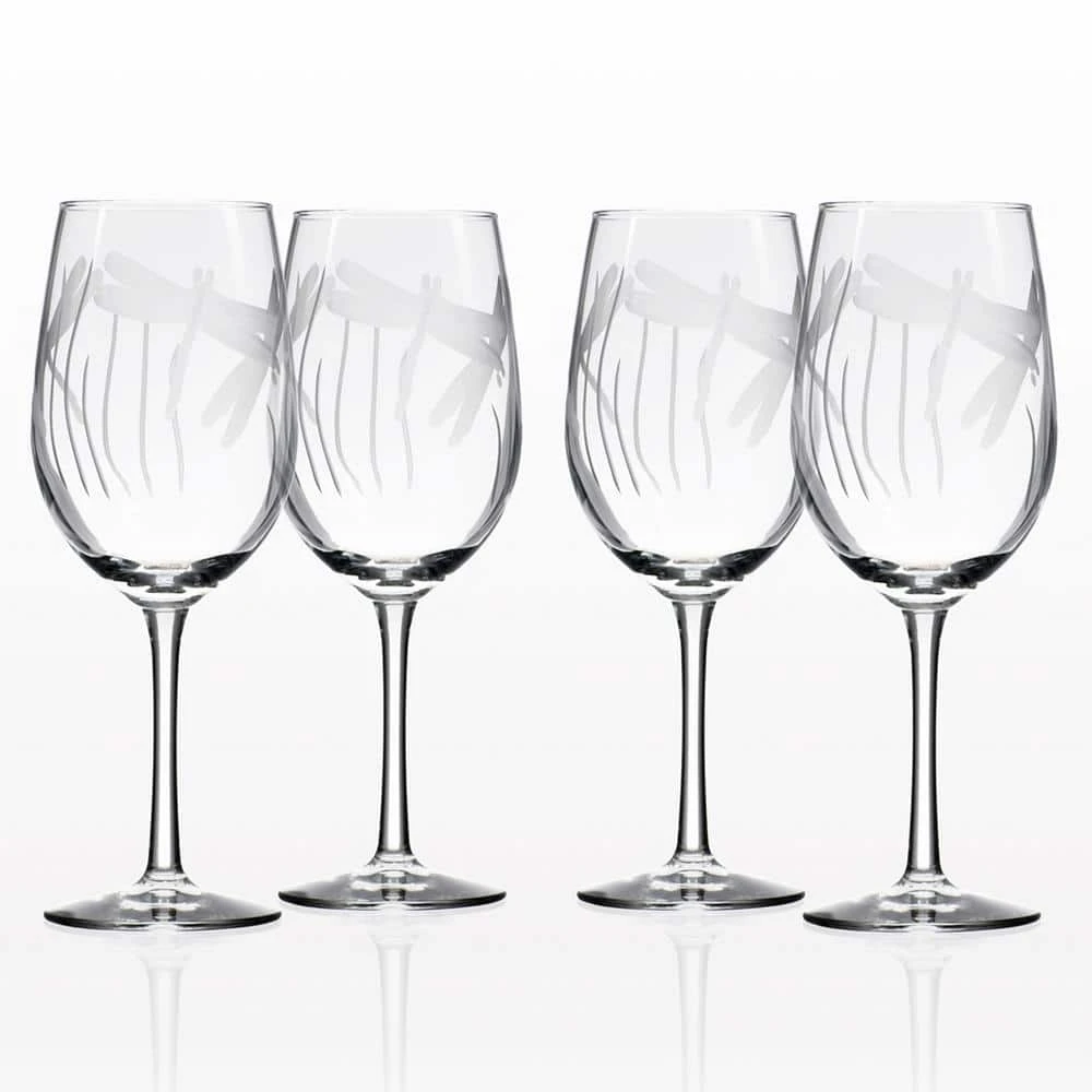 Rolf Glass Dragonfly 12 oz. Clear White Wine Glass (Set of 4) - Elegant & Durable 1 Rolf Glass Dragonfly 12 oz. Clear White Wine Glass (Set of 4) - Elegant & Durable