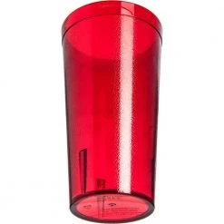 20 oz. SAN Plastic Stackable Tumbler in Ruby (Case of 72) by Carlisle - Durable & Eco-Friendly -Drinkware Shop ruby carlisle drinking glasses sets 522010 4f 1000