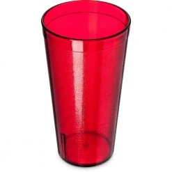 20 oz. SAN Plastic Stackable Tumbler in Ruby (Case of 72) by Carlisle - Durable & Eco-Friendly