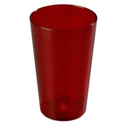 Carlisle 32 oz. SAN Plastic Stackable Tumbler in Ruby (Case of 48) – Durable & Reusable Drinking Cups
