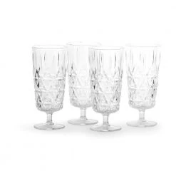 Sagaform Picnic Champagne Glass (4-Pack) - Shatterproof, Elegant Outdoor Wine Glasses