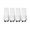Axis 9.75 oz. Stemless Champagne Flute Glasses (Set of 4) - Elegant Design by SCOTT LIVING