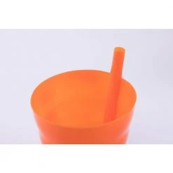 10 OZ Reusable Plastic Cups with Straw - Set of 4 in Blue, Pink, Green & Orange | Basicwise -Drinkware Shop set of 4 small 1 green orange blue pink basicwise drinking glasses sets qi003474s 4 fa 1000