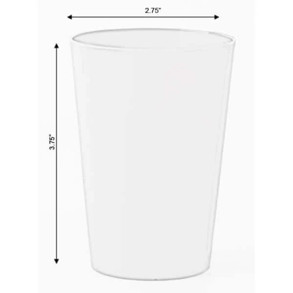 Basicwise 7 oz. Reusable Plastic Cups - Set of 6 (2 Red, 2 Green, 2 Blue) - Freezer Safe Drinking Glasses 6 Basicwise 7 oz. Reusable Plastic Cups - Set of 6 (2 Red, 2 Green, 2 Blue) - Freezer Safe Drinking Glasses - Image 6