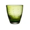 Rain Drop Green Double Old-Fashioned Glass Set of 4 - Premium Cocktail Glasses