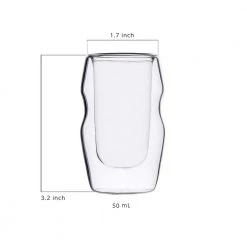 MasterPRO 1.69 oz. Shot Glasses - Set of 4 for Cocktails, Whiskey, and Spirits -Drinkware Shop shot glasses mpus60300 1f 1000