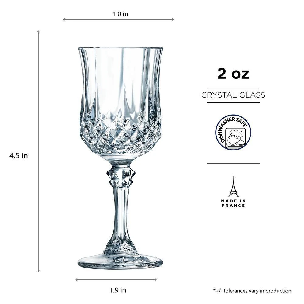 Unbranded 4-Piece Longchamp Cordial Set - Elegant Cocktail and Shot Glasses for Home Bar and Party 4 Unbranded 4-Piece Longchamp Cordial Set - Elegant Cocktail and Shot Glasses for Home Bar and Party - Image 4