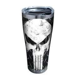 Marvel Punisher 30 oz. Stainless Steel Tumbler with Lid - Insulated, Durable & Stylish by Tervis