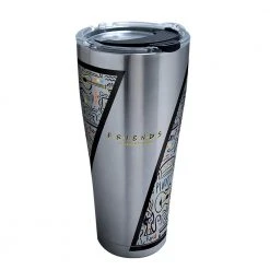 WB Friends Pattern 30 oz. Stainless Steel Tumbler with Lid - Double Wall Insulated, Leak Proof by Tervis