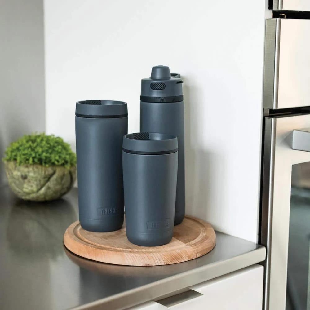 Thermos Guardian 12 oz. Slate Blue Stainless Steel Tumbler - Insulated Travel Mug 5 Thermos Guardian 12 oz. Slate Blue Stainless Steel Tumbler - Insulated Travel Mug - Image 5