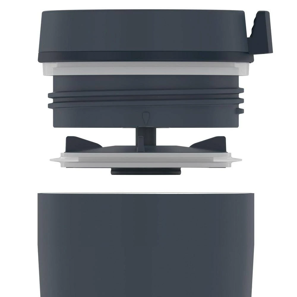 Thermos Guardian 12 oz. Slate Blue Stainless Steel Tumbler - Insulated Travel Mug 4 Thermos Guardian 12 oz. Slate Blue Stainless Steel Tumbler - Insulated Travel Mug - Image 4