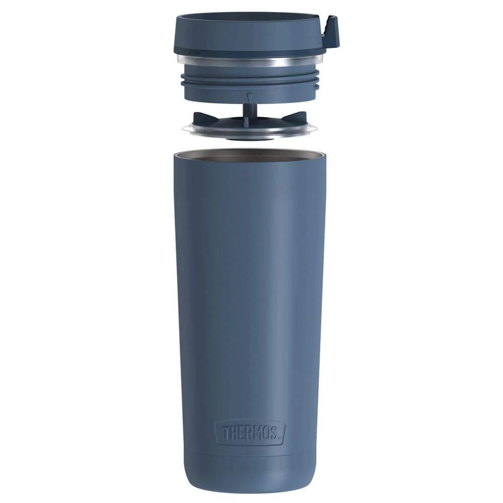 Thermos Guardian 18 oz. Slate Blue Stainless Steel Tumbler - Leakproof & Insulated 4 Thermos Guardian 18 oz. Slate Blue Stainless Steel Tumbler - Leakproof & Insulated - Image 4