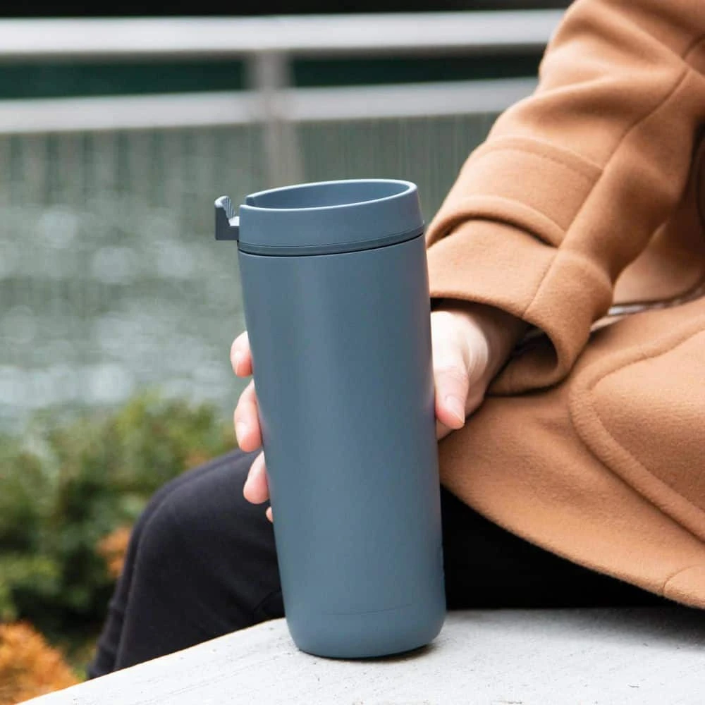 Thermos Guardian 18 oz. Slate Blue Stainless Steel Tumbler - Leakproof & Insulated 7 Thermos Guardian 18 oz. Slate Blue Stainless Steel Tumbler - Leakproof & Insulated - Image 7