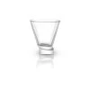 JoyJolt Aqua Vitae 7.5 oz. Square Martini Glasses (Set of 2) - Elegant Cocktail Glasses for Home Bar Essentials