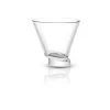 JoyJolt Aqua Vitae 8.6 oz. Round Martini Glasses Set of 2 - Elegant Cocktail Glasses