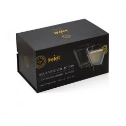 JoyJolt Aqua Vitae 8.1 oz. Octagon Martini Glasses - Set of 2 Elegant Cocktail Glasses 9 JoyJolt Aqua Vitae 8.1 oz. Octagon Martini Glasses - Set of 2 Elegant Cocktail Glasses -Drinkware Shop smooth joyjolt martini glasses aq10157 1f 1000