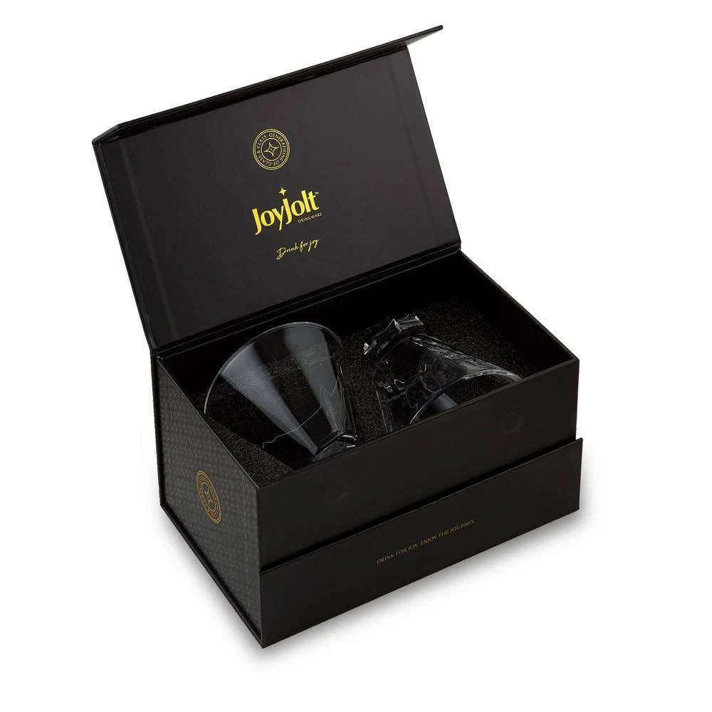 JoyJolt Aqua Vitae 8.1 oz. Octagon Martini Glasses - Set of 2 Elegant Cocktail Glasses 5 JoyJolt Aqua Vitae 8.1 oz. Octagon Martini Glasses - Set of 2 Elegant Cocktail Glasses - Image 5