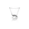 JoyJolt Aqua Vitae 8.1 oz. Octagon Martini Glasses - Set of 2 Elegant Cocktail Glasses