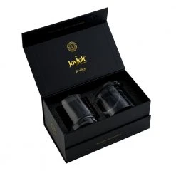 JoyJolt Aqua Vitae 11.5 oz. Round Whiskey Glasses (Set of 2) - Elegant Cocktail & Whiskey Glassware -Drinkware Shop smooth joyjolt whiskey glasses aq10152 1f 1000