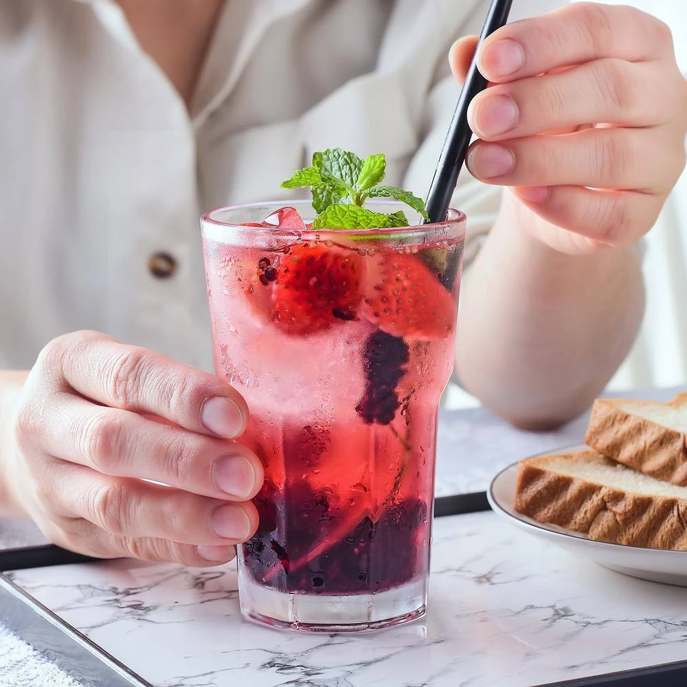 10 oz. Modern Crystal Soda Highball Glass Set of 6 - Elegant Cocktail Glasses by Amisglass 5 10 oz. Modern Crystal Soda Highball Glass Set of 6 - Elegant Cocktail Glasses by Amisglass - Image 5