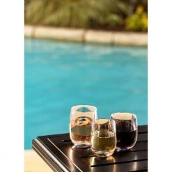 Oasis 11 oz. Burgundy Glass - Stemless Wine Glass by BOLD DRINKWARE -Drinkware Shop stemless wine glasses hus088 006 31 1000