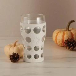 20 oz. Beverage Glasses with Protective Silicone Sleeves (Set of 4) by LIFEFACTORY - Durable Stemless Wine Glasses 11 20 oz. Beverage Glasses with Protective Silicone Sleeves (Set of 4) by LIFEFACTORY - Durable Stemless Wine Glasses -Drinkware Shop stemless wine glasses lf340400c4 44 1000