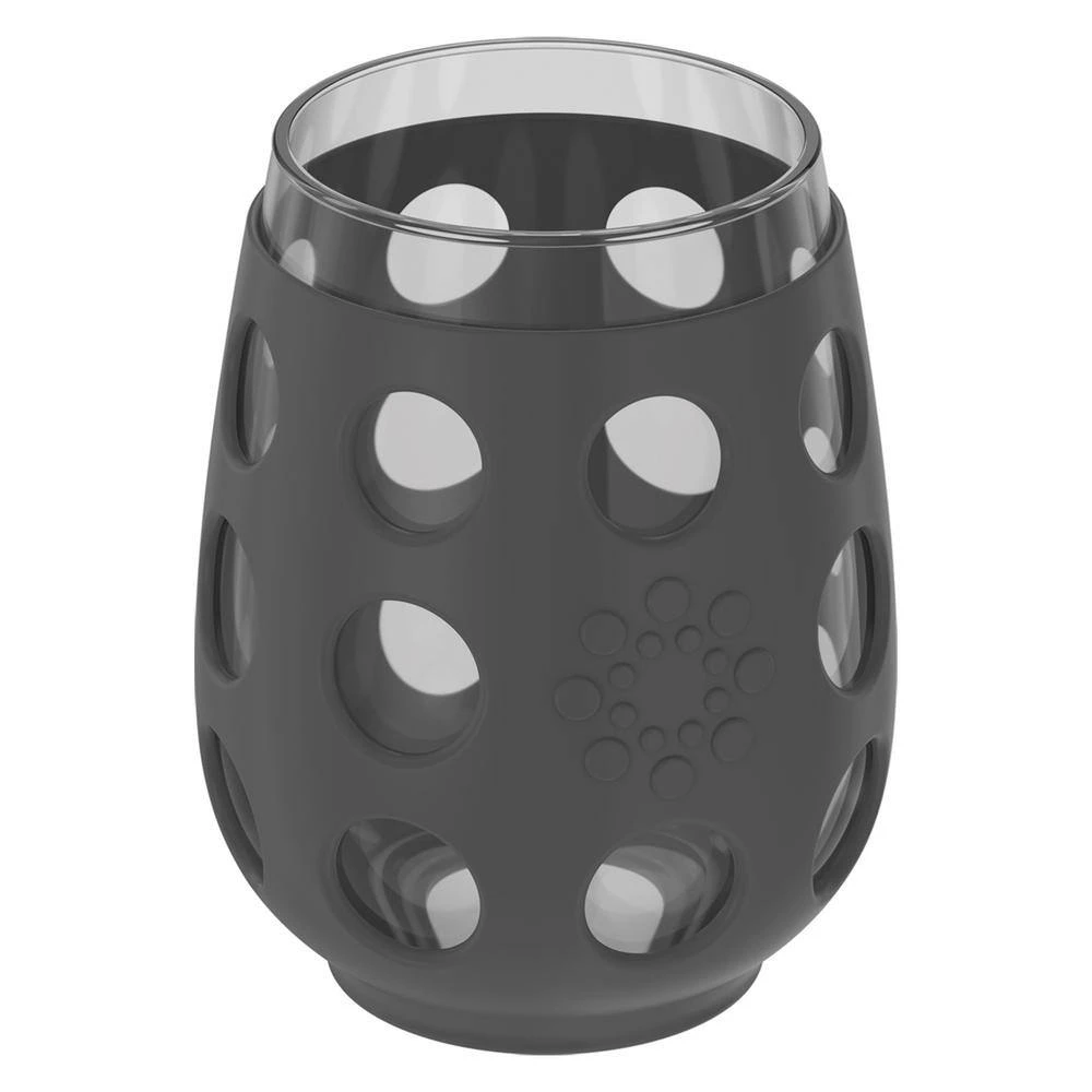 LIFEFACTORY 17 oz. Stemless Wine Glasses with Silicone Sleeves & Lids, Set of 4 - Shatterproof & Durable 5 LIFEFACTORY 17 oz. Stemless Wine Glasses with Silicone Sleeves & Lids, Set of 4 - Shatterproof & Durable - Image 5