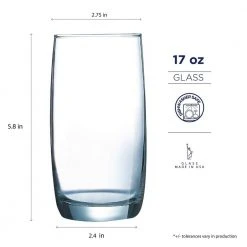 StyleWell 17 oz. and 10 oz. Glass Tumblers Set of 16 – Durable Drinking Glasses for Home, Bar, or Restaurant -Drinkware Shop stylewell drinking glasses sets p7778 4f 1000