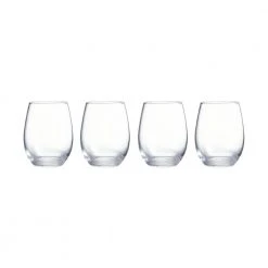 Premium 21 oz. Stemless Wine Glasses (Set of 4) by StyleWell - Elegant & Durable -Drinkware Shop stylewell stemless wine glasses p7775 a0 1000