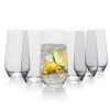 16.5 oz. Lead-Free Crystal Beverage Glasses (Set of 6) - Elegant Drinking Glasses by TABLE 12