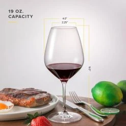 19.25 oz. Red Wine Glasses (Set of 6) - Elegant & Durable by TABLE 12 -Drinkware Shop table 12 red wine glasses tgr6r30 44 1000