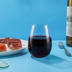 Premium 15.5 oz. Stemless Wine Glasses (Set of 6) by TABLE 12 - Elegant & Durable -Drinkware Shop table 12 stemless wine glasses tgs6r30 31 1000