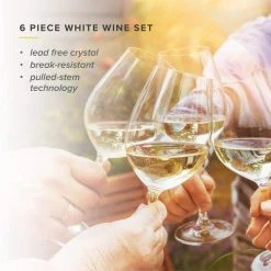14.50 oz. Premium White Wine Glasses (Set of 6) by TABLE 12 - Elegant & Durable -Drinkware Shop table 12 white wine glasses tgw6r30 4f 1000