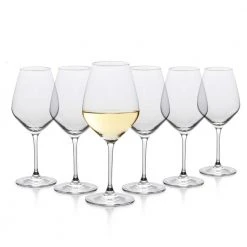 14.50 oz. Premium White Wine Glasses (Set of 6) by TABLE 12 - Elegant & Durable