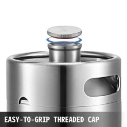 VEVOR 135 oz Pressurized Beer Growler | Adjustable Pressure Stainless Steel Mini Keg with Tap Faucet | Perfect for Restaurants, Bars & Home Use 14 VEVOR 135 oz Pressurized Beer Growler | Adjustable Pressure Stainless Steel Mini Keg with Tap Faucet | Perfect for Restaurants, Bars & Home Use -Drinkware Shop vevor beer growlers pjfpq4l0000000001v0 fa 1000