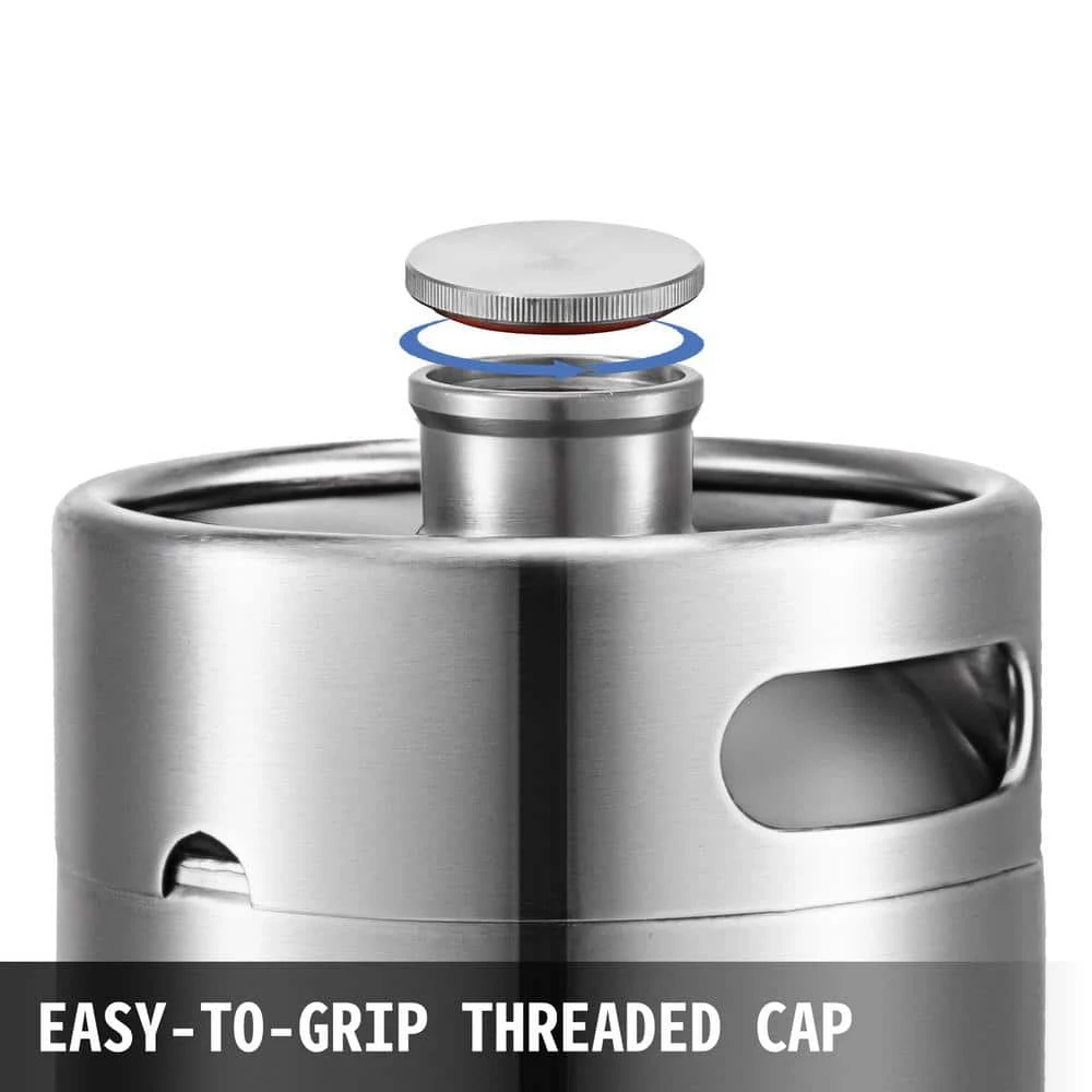 VEVOR 135 oz Pressurized Beer Growler | Adjustable Pressure Stainless Steel Mini Keg with Tap Faucet | Perfect for Restaurants, Bars & Home Use 6 VEVOR 135 oz Pressurized Beer Growler | Adjustable Pressure Stainless Steel Mini Keg with Tap Faucet | Perfect for Restaurants, Bars & Home Use - Image 6