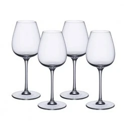 Villeroy & Boch Purismo 19.25 oz. Lead Free Crystal Red Wine Glass (4-Pack) - Elegant & Durable