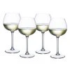 Villeroy & Boch Purismo Lead-Free Crystal White Wine Glasses, 13.2 oz, 4-Pack - Elegant and Soft Rounded Design
