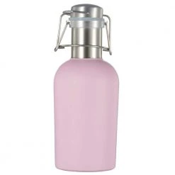 32 oz. Cassis Matte Pink Stainless Steel Beer Growler - Visol | Insulated Airtight Design for Optimal Freshness
