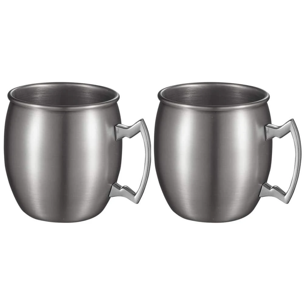 Visol Kremlin 2-Piece Brushed Nickel Mule Mug Set | Elegant Cocktail Glasses for Moscow Mule 1 Visol Kremlin 2-Piece Brushed Nickel Mule Mug Set | Elegant Cocktail Glasses for Moscow Mule