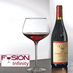 Wine Enthusiast Fusion Infinity Pinot Noir Wine Glasses - Set of 2, 24.5 oz, Elegant Red Wine Glassware -Drinkware Shop wine enthusiast red wine glasses 734 01 04 1f 1000